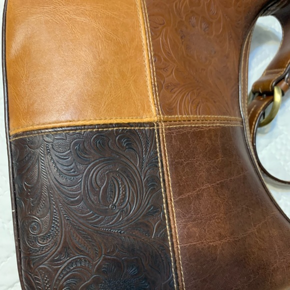 Beautiful brown leather shoulder bag - Picture 3 of 5